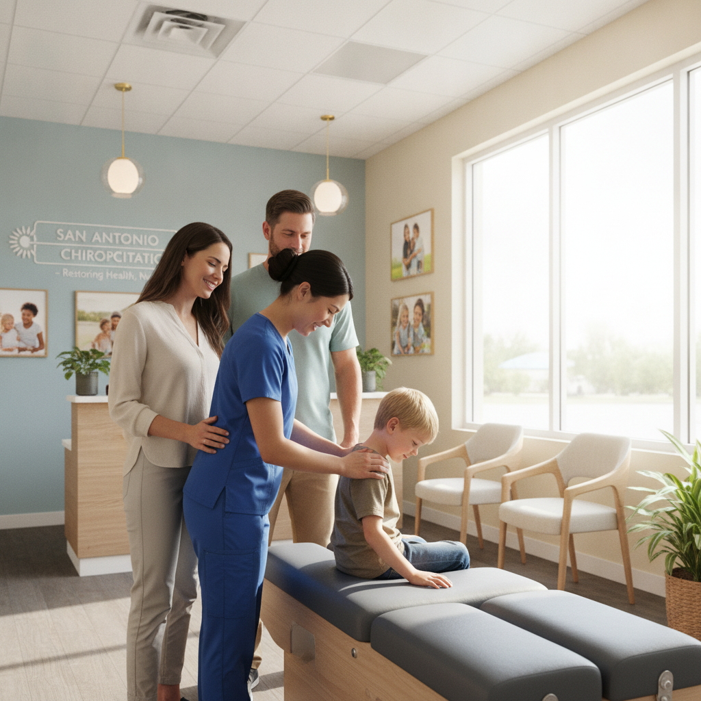 Family enjoying chiropractic care