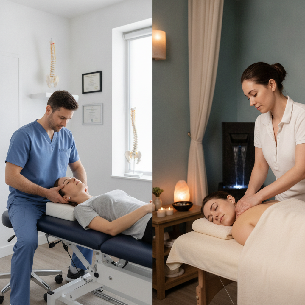 Chiropractic Adjustments vs. Massage for Neck Pain