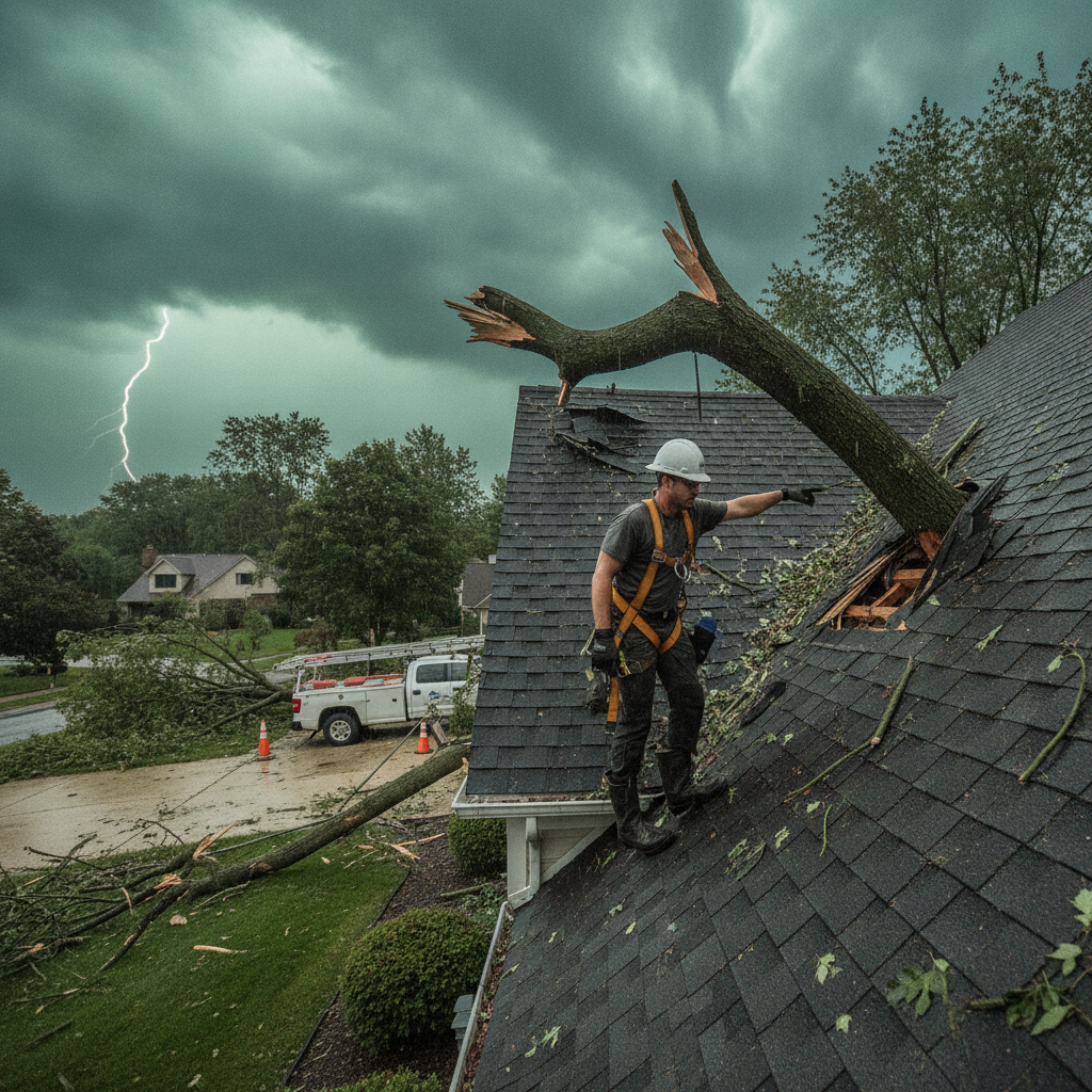Emergency Storm Damage Roof Repair