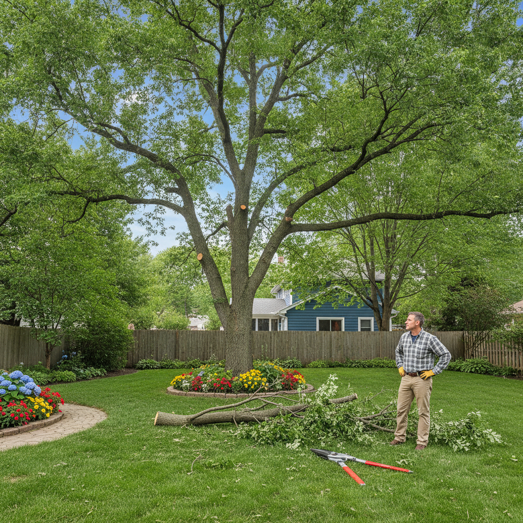 Tree Pruning in Blue Island