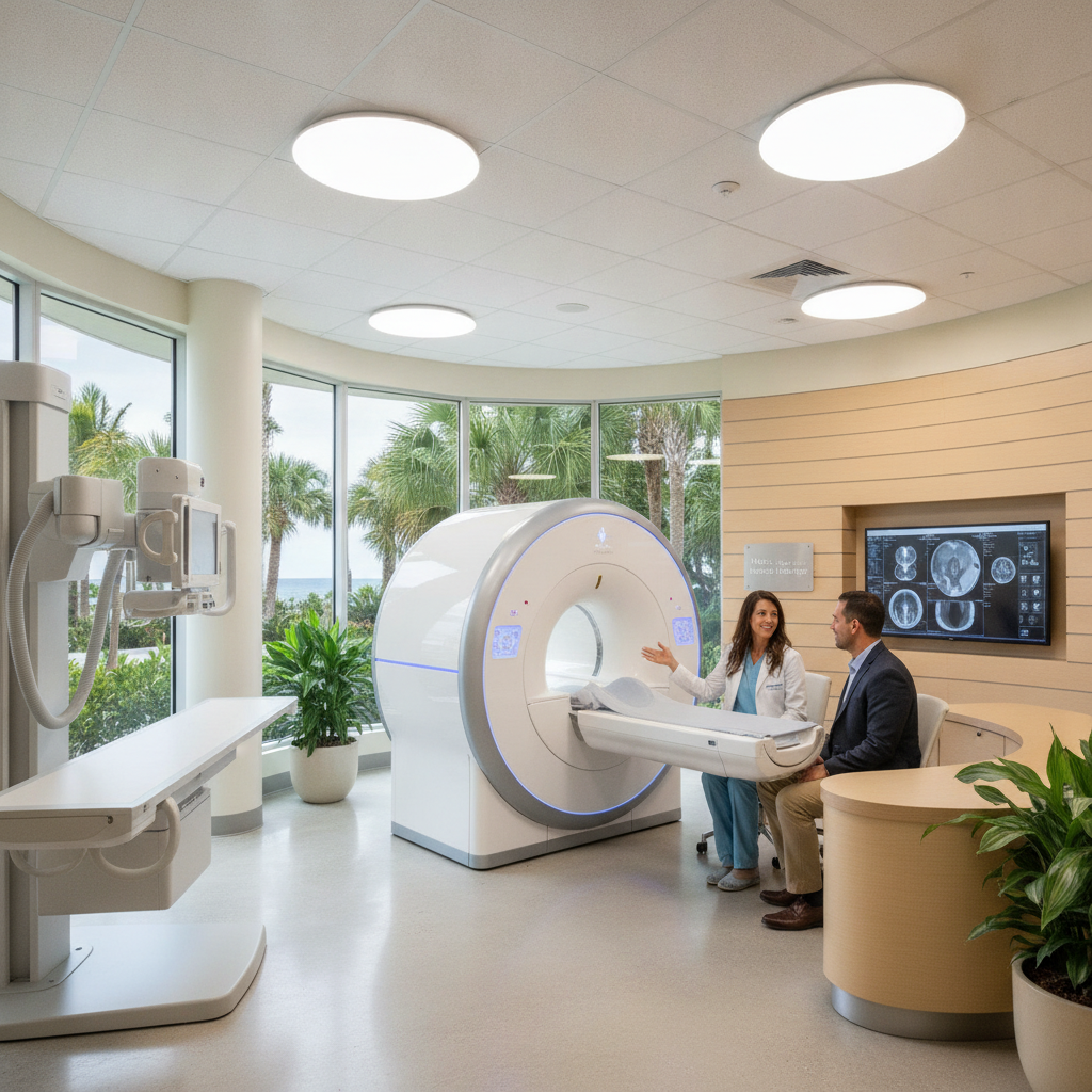 MRI scan and X-ray images used for sciatica treatment Naples FL