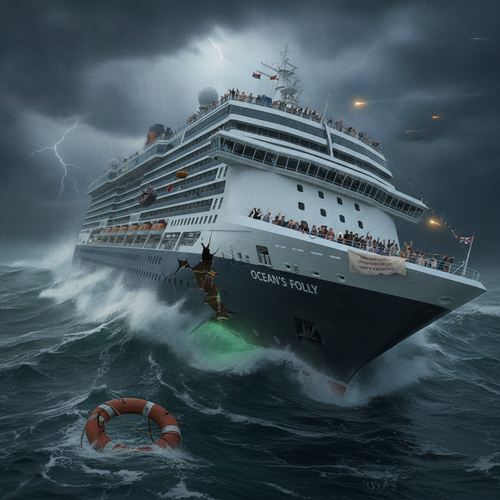 A cruise ship navigating open waters, symbolizing cruise ship negligence lawyer expertise in maritime law cases