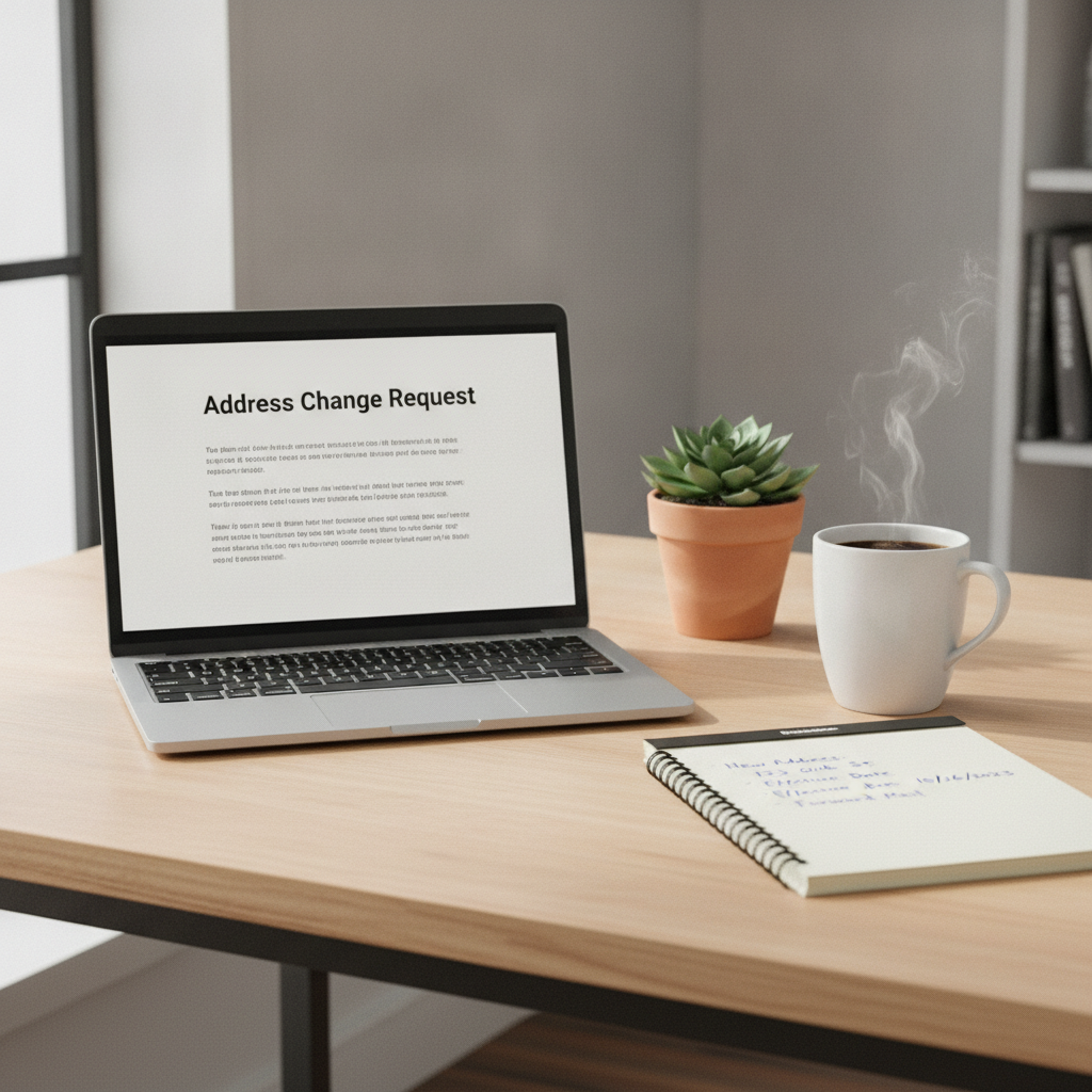 Preparing an Address-Change Request for an apnTech-Managed Listing