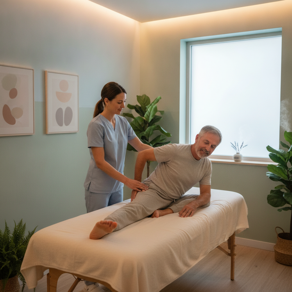 Person experiencing sciatica pain in lower back, seeking sciatica treatment San Francisco options