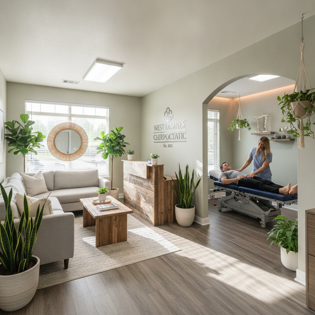 Chiropractor West Des Moines IA providing holistic care to a diverse group of local residents in a modern clinic setting