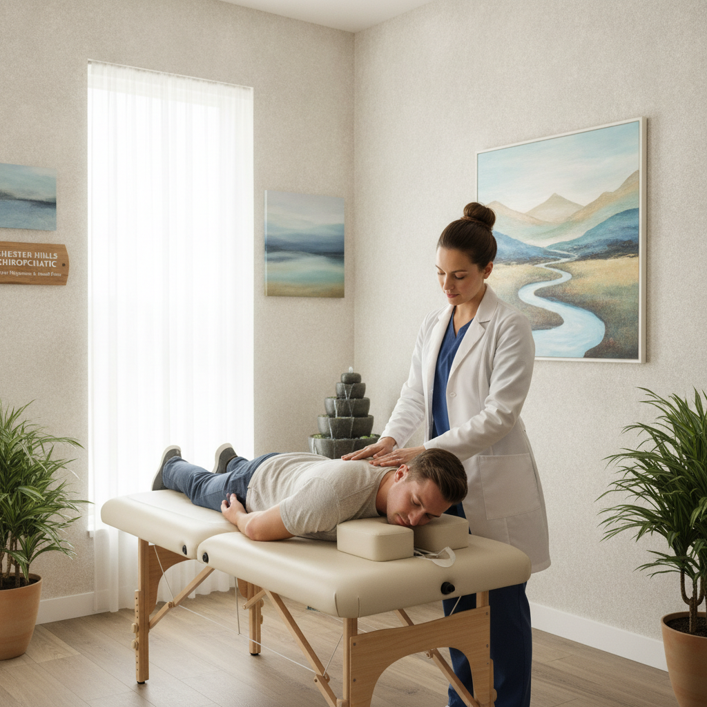 Chiropractor Rochester Hills providing migraine and head pain relief in a modern clinic