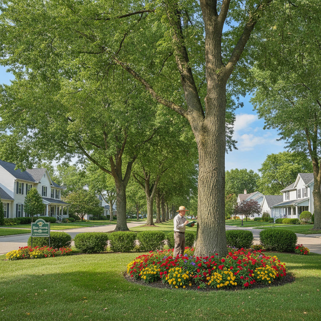 Healthy trees in a vibrant Blue Island IL landscape maintained by professional Tree Service Blue Island IL experts