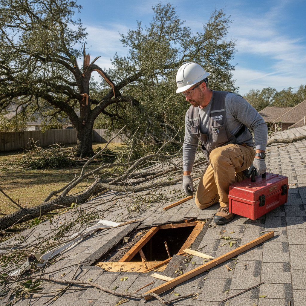 Storm Damage Roof Repair Contractor