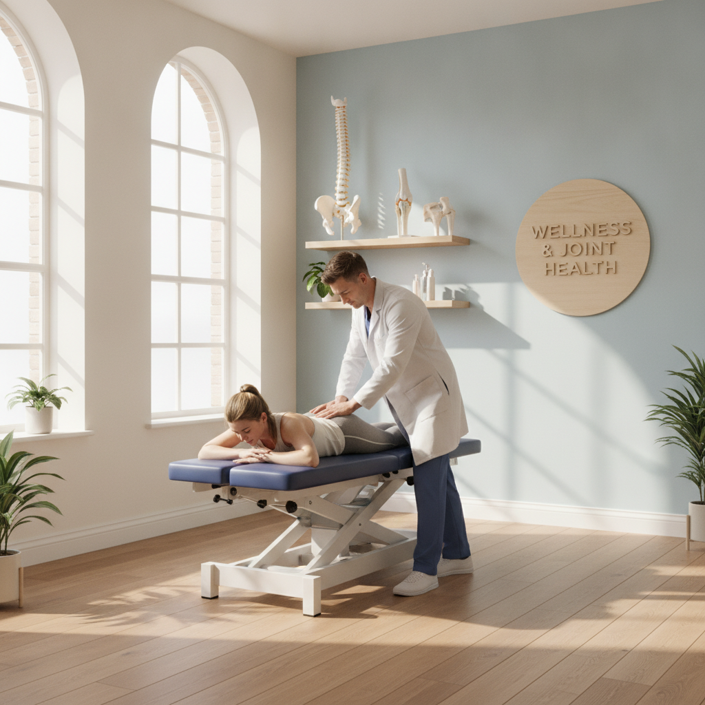 Chiropractor performing a gentle joint adjustment to support long-term joint health, a service offered by a Chiropractor San Antonio TX patients trust
