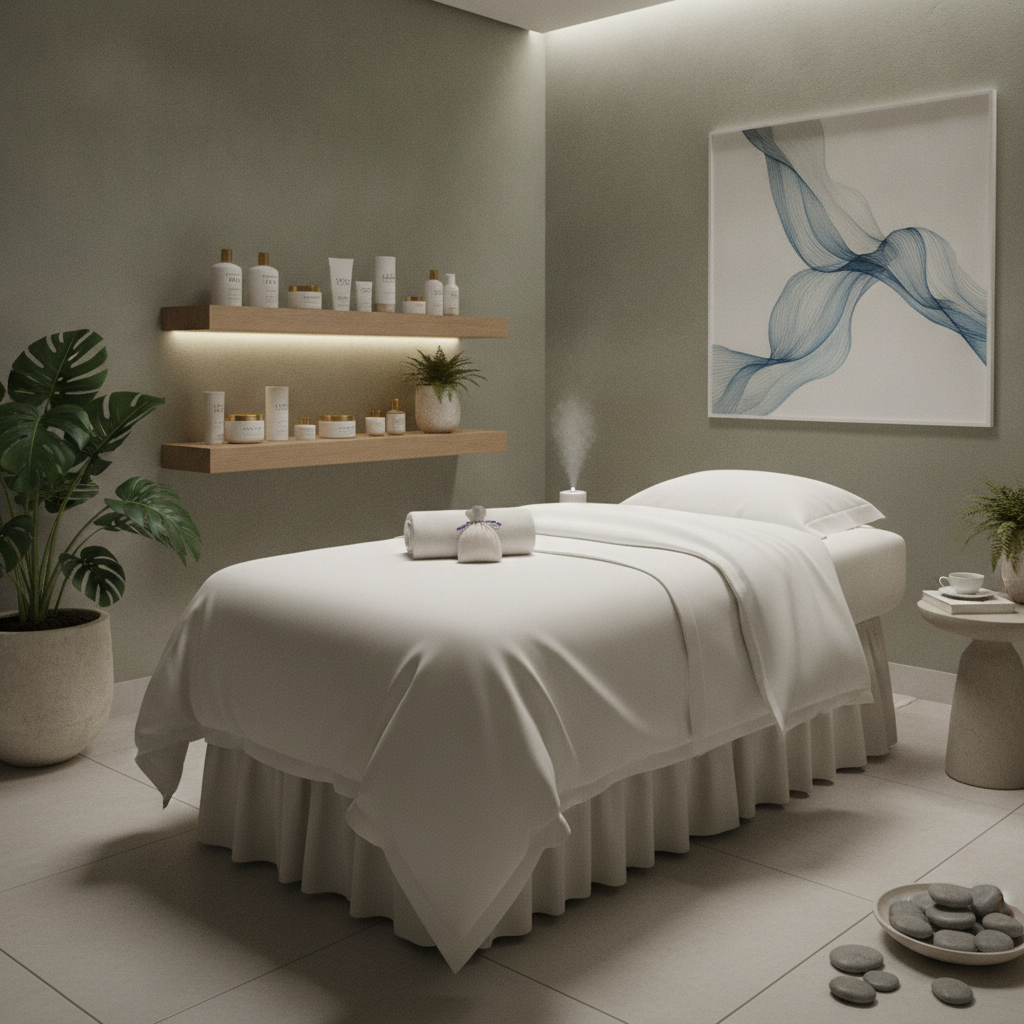 Client enjoying a luxurious Korean-facial West Bloomfield MI treatment with glowing skin and soothing ambiance