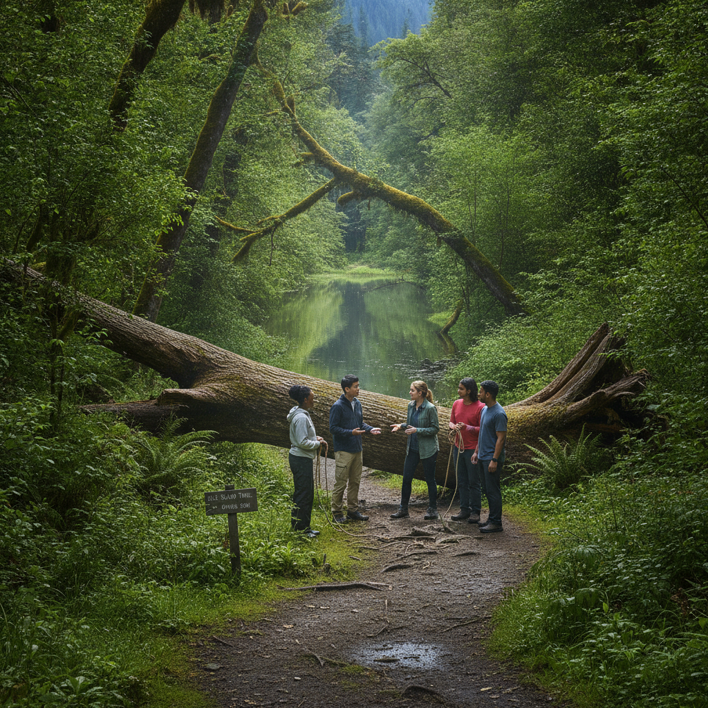 Fallen tree in Blue Island