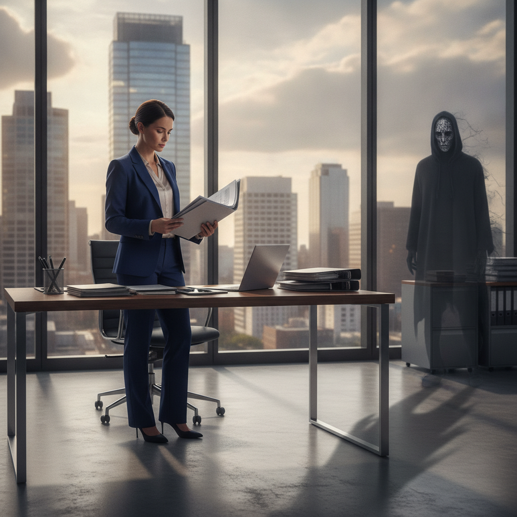 Business owner reviewing contracts and financial records while preparing a fraud claim with a business litigation attorney