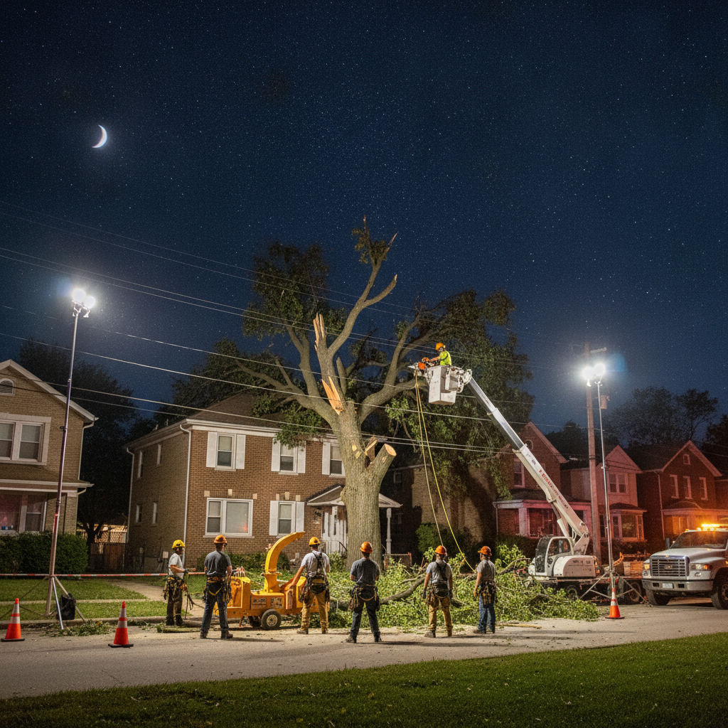 24 hour emergency tree service Blue Island Illinois