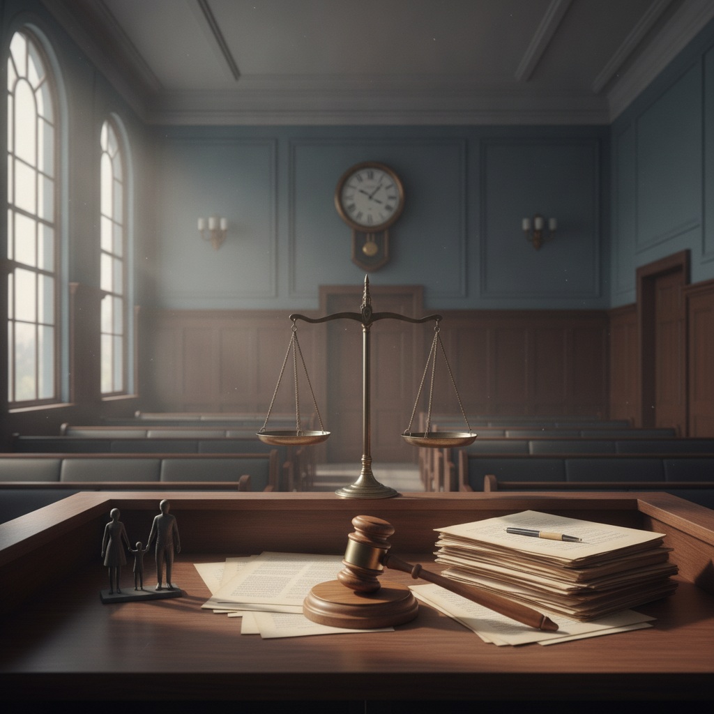 Family law attorney discussing Ohio child custody and material change with client