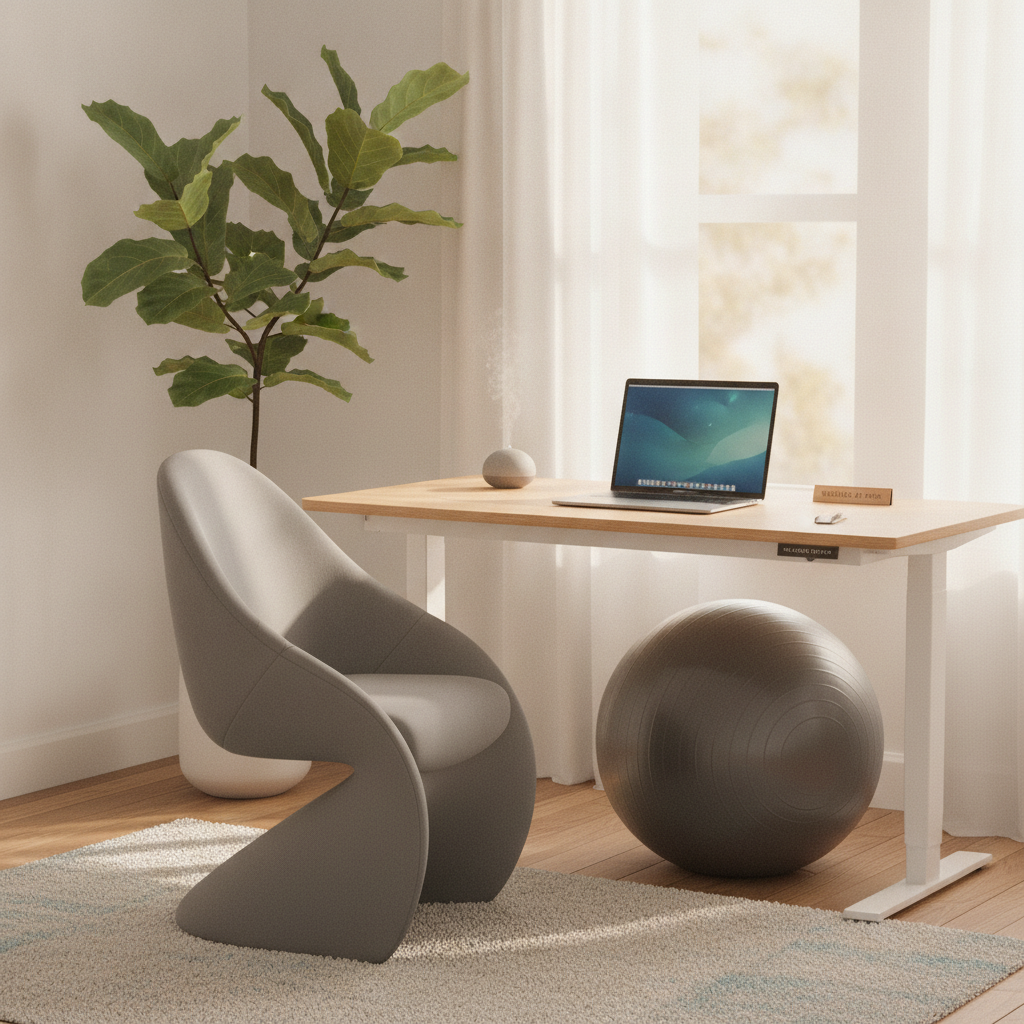 Office worker stretching for sciatica treatment Rochester Hills