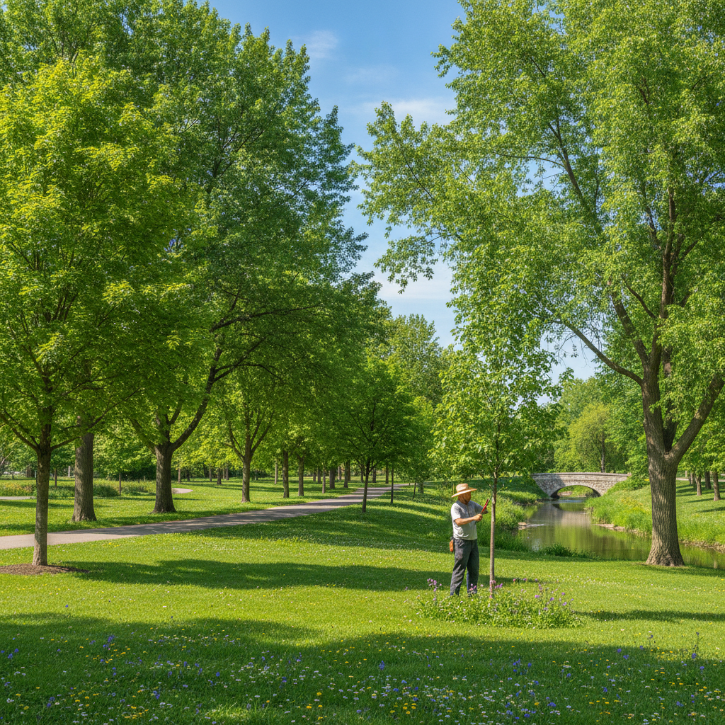 Healthy trees in Blue Island
