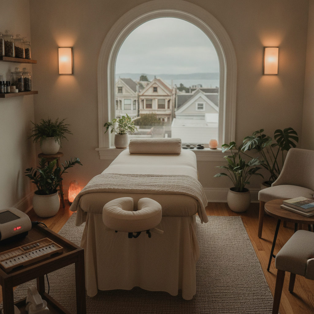 Holistic back pain treatment San Francisco acupuncture massage laser therapy clinic