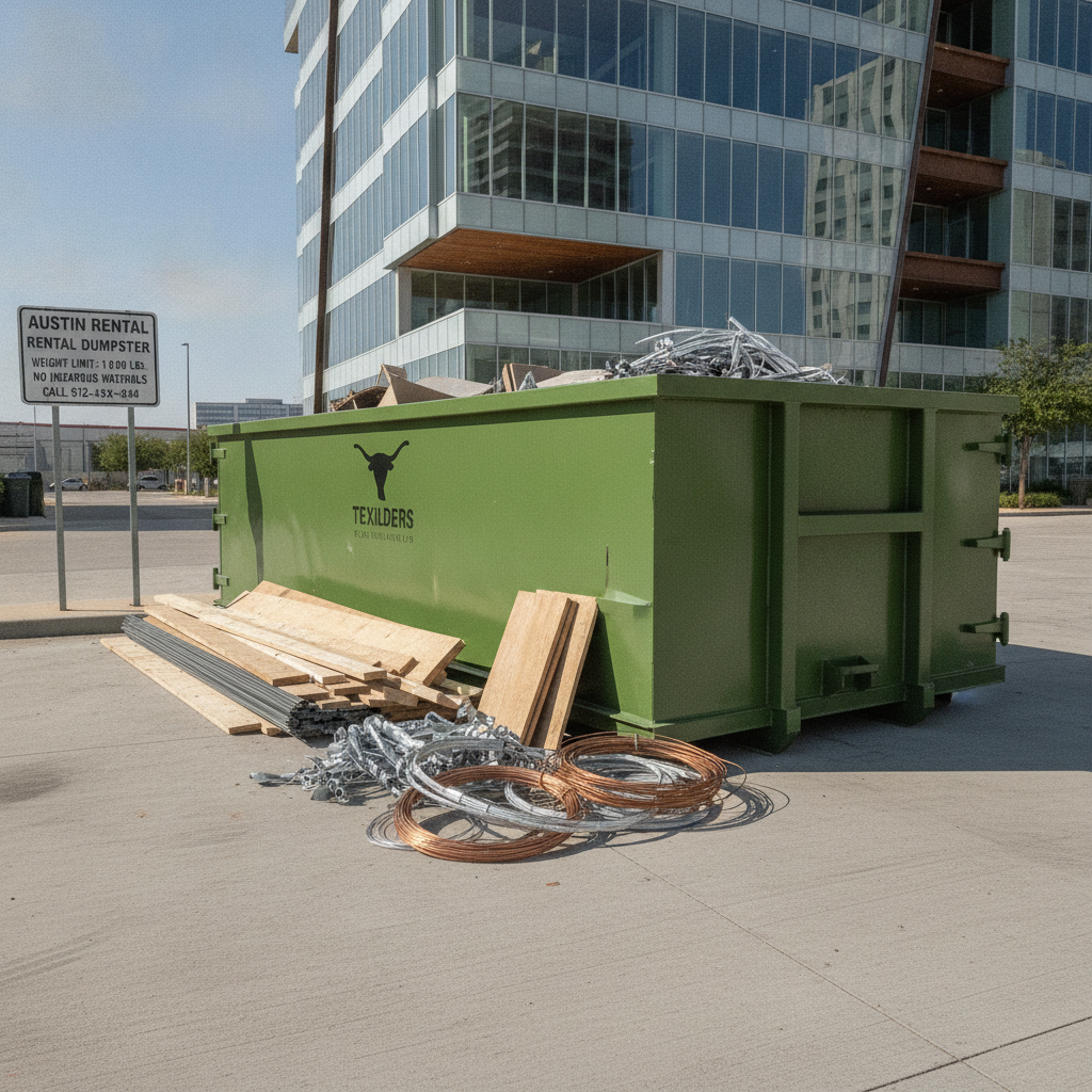 Dumpster rental weight limits in Austin