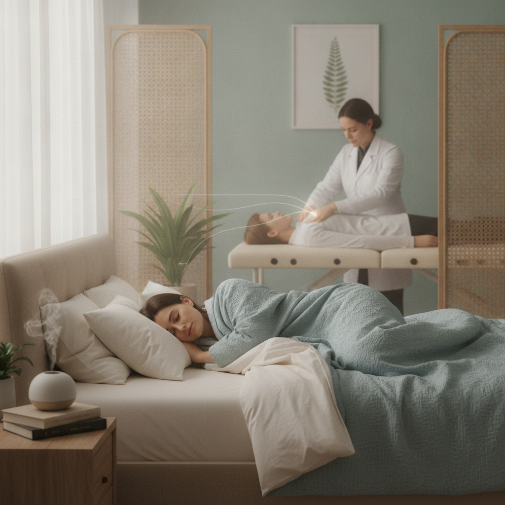 Person resting comfortably in bed after chiropractic care San Antonio TX patients rely on for better sleep and recovery