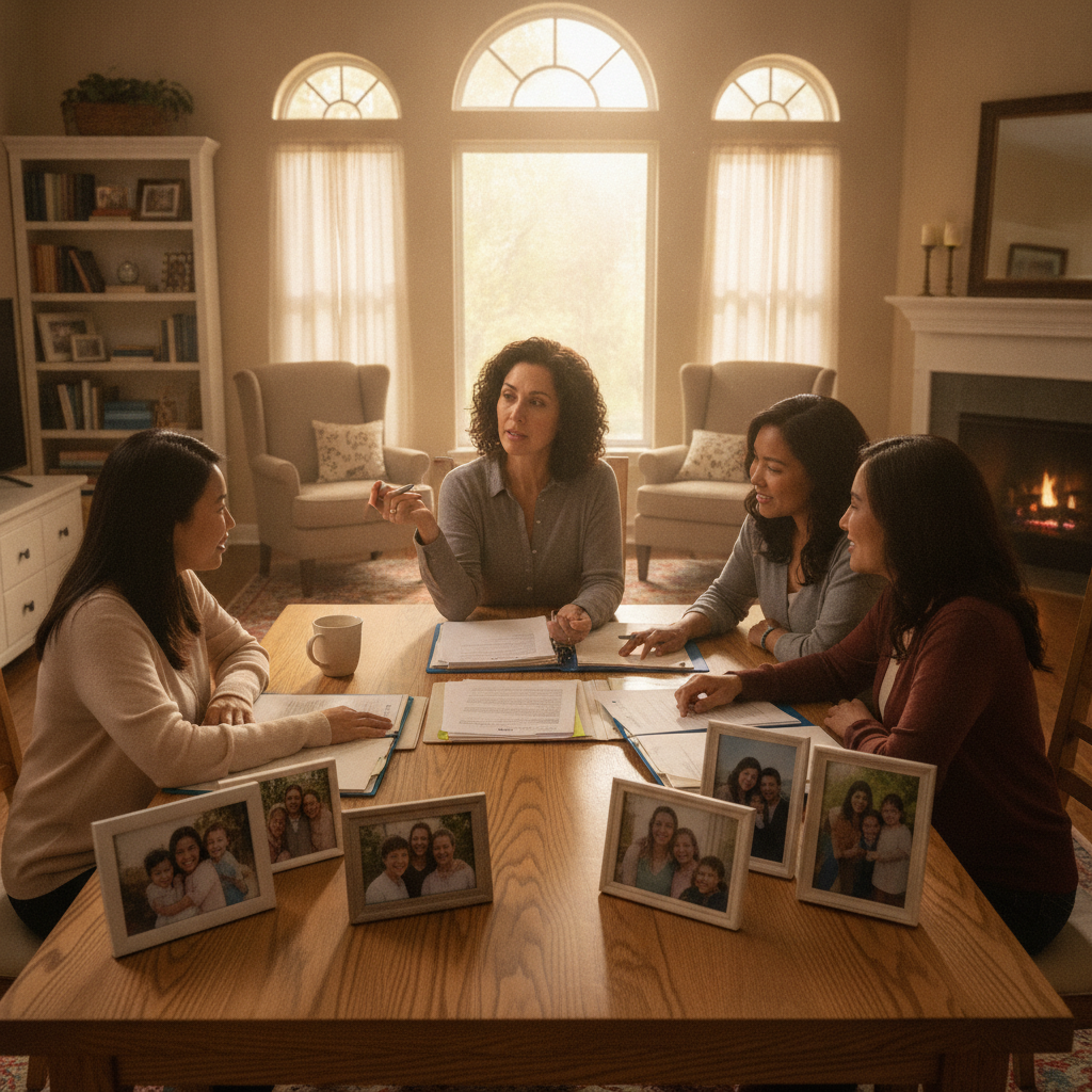 Missouri blended family discussing estate plans with an Estate Planning Lawyer Kansas City MO