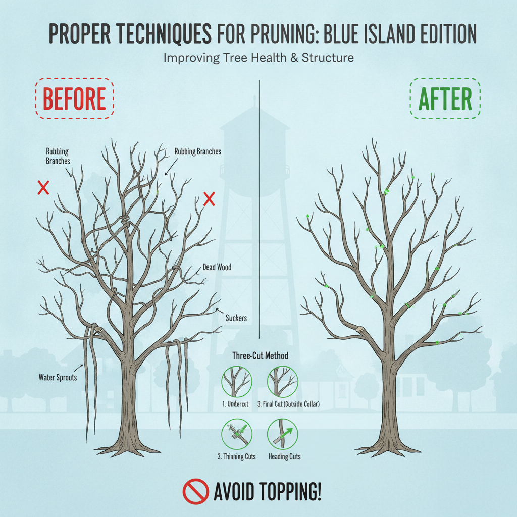 Tree Pruning in Blue Island
