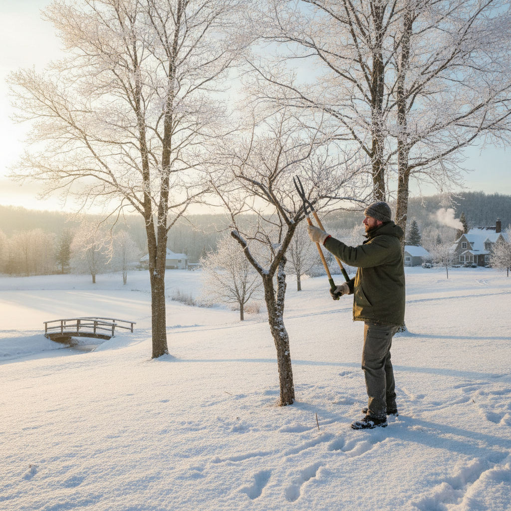 Tree Pruning in Blue Island