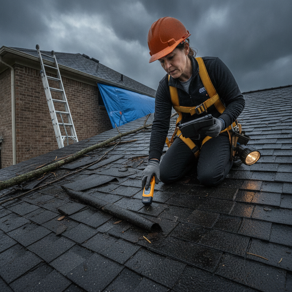 Professional Roof Inspection after Storm