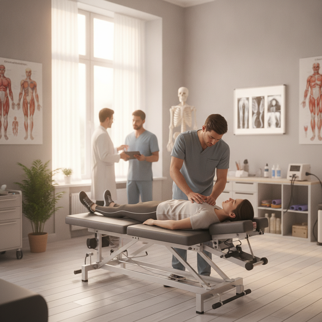 doctor examining patient for back pain treatment San Antonio TX with integrative care approach