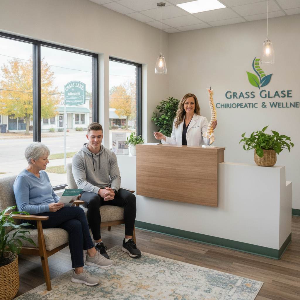 Chiropractor adjusting patient in clinic