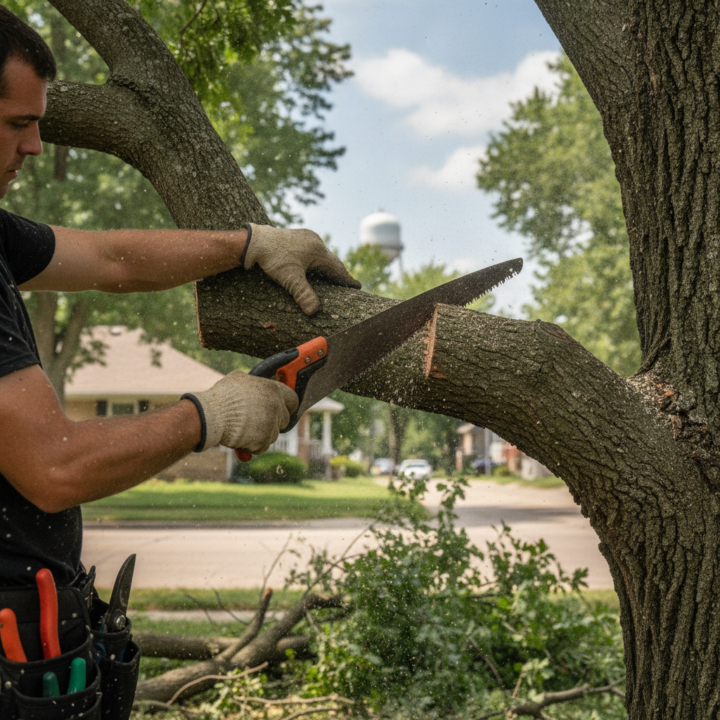 Expert Tree Pruning for Healthier, More Beautiful Trees in Blue Island — professional image
