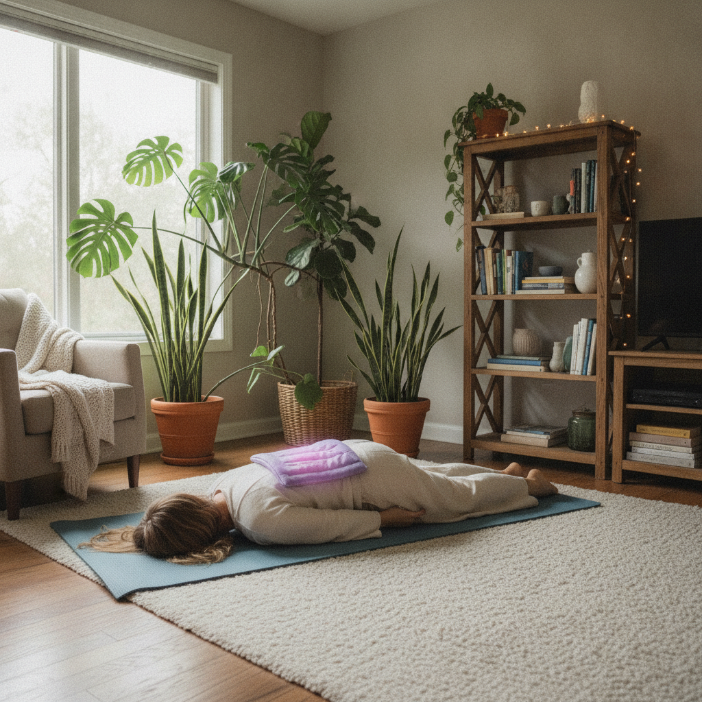 sciatica treatment Rochester Hills MI - person stretching at home for nerve pain relief