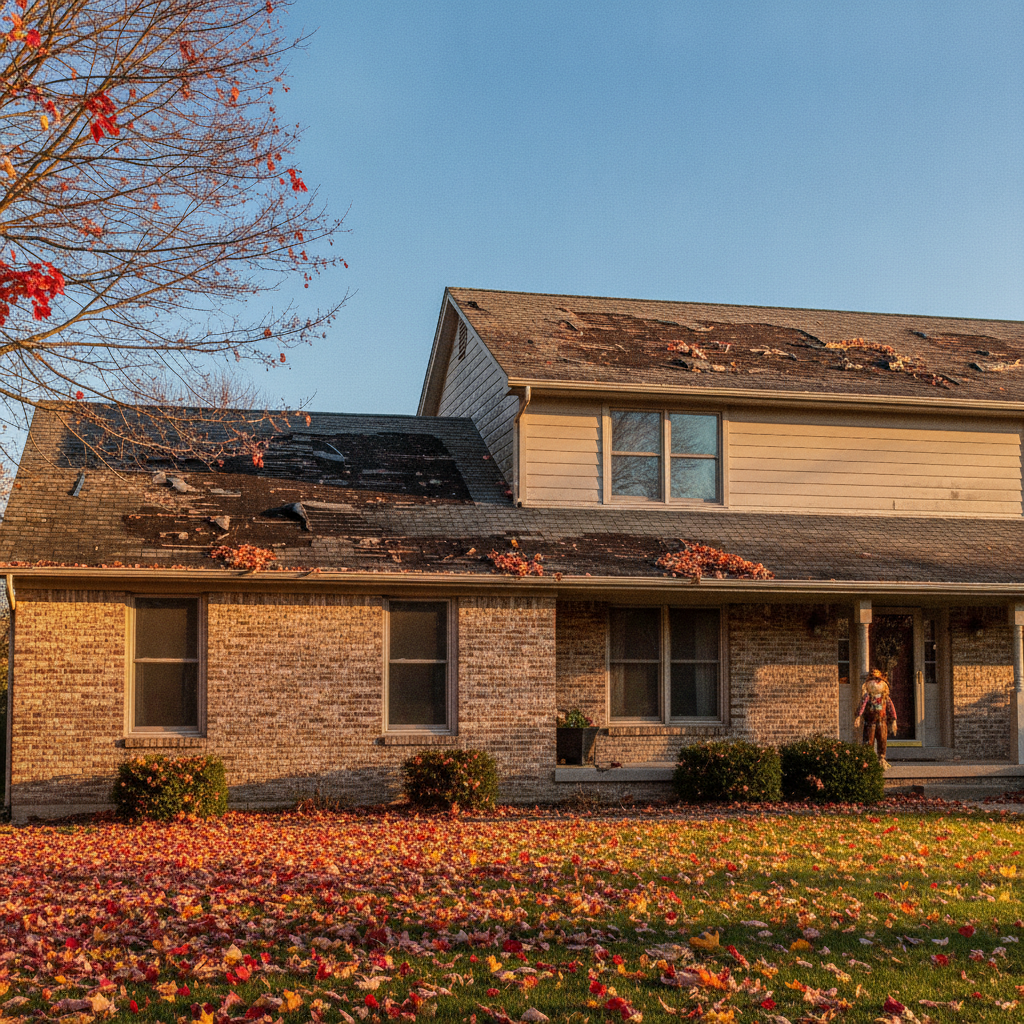 A professional roofing contractor Bloomfield Hills inspects a commercial roof for winter readiness