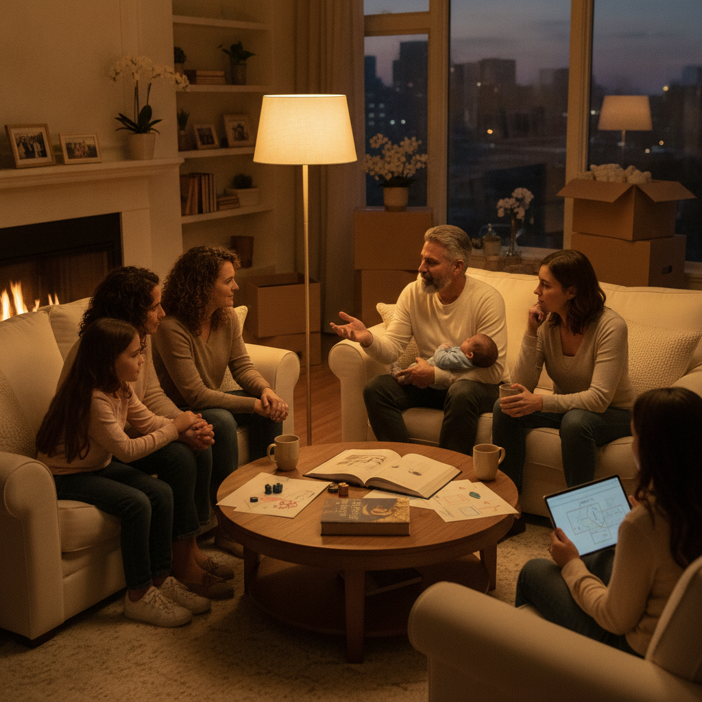 A supportive family law attorney discussing Ohio child custody modifications with a parent, focusing on Ohio divorce and child custody concerns